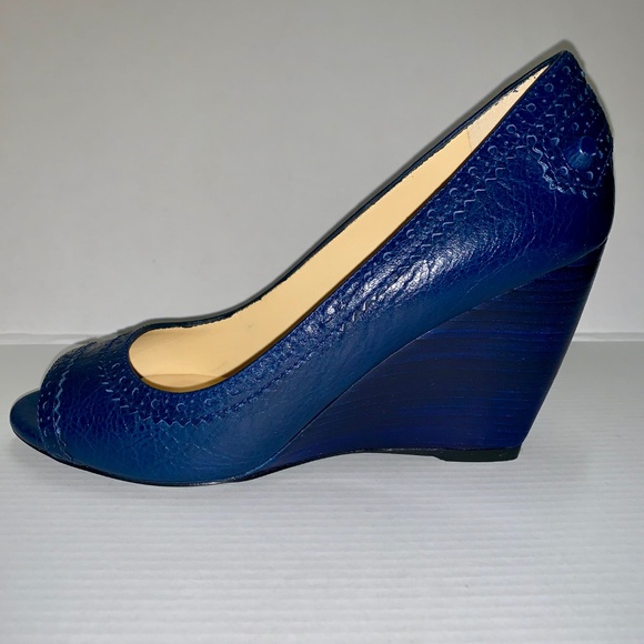 Balenciaga Arena Bleu Dragee Wedges - Like New - Picture 4 of 7